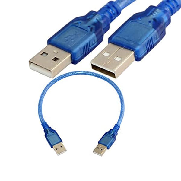 کابل لینک USB2.0 ( دو سر USB نری ) طول 30 سانتی متر