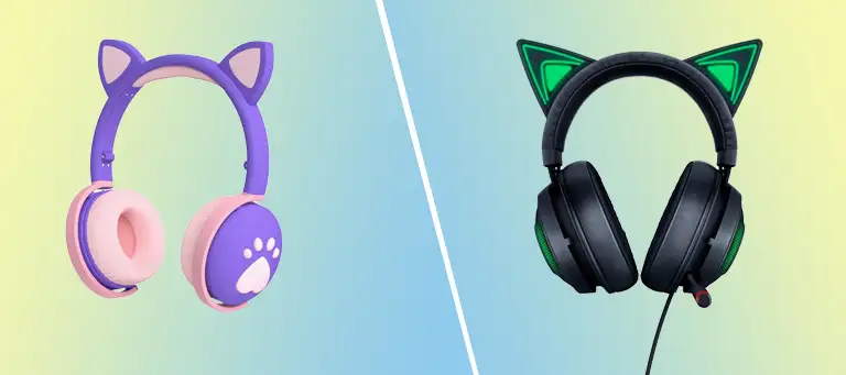 Cat Ear Headphone Connection Type