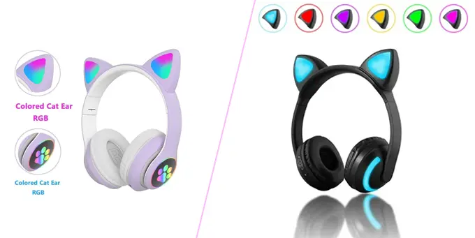 Cat Ear Headphone Rgb Color