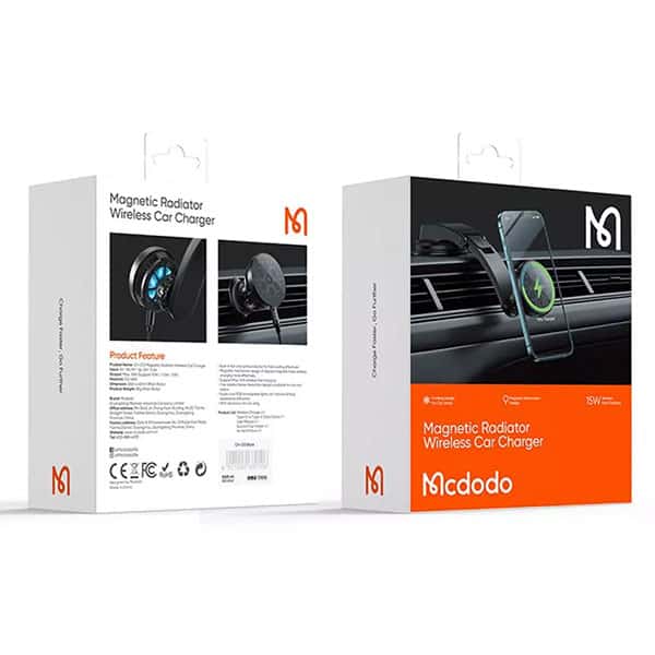 پایه نگهدارنده گوشی و شارژر بی سیم و فن خنک کننده Mcdodo Ch-2130 wireless car charger