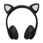 هدفون بلوتوثی گربه ای Cat ear مدل P68m مشکی