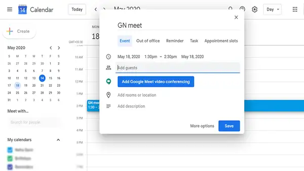دسترسی به جلسات ضبط شده گوگل میت از طریق Google Calendar