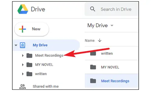 چگونه به فایل های ضبط شده در گوگل میت دسترسی داشته باشیم؟