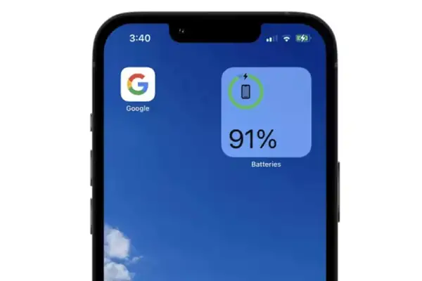 شارژ کردن بهینه گوشی آیفون با iphone battery widget