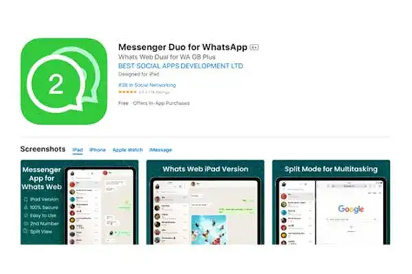 نصب دو واتس اپ روی گوشی آیفون با Messenger Duo