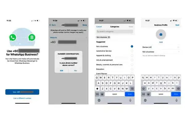 نصب دو واتس اپ روی گوشی آیفون با Whatsapp Business