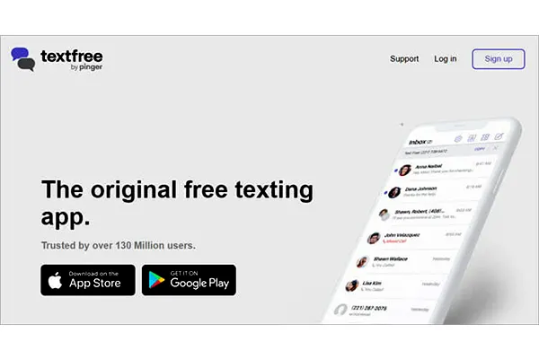 نصب واتس اپ با برنامه Text Free