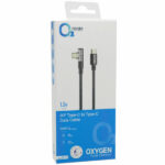 کابل تبدیل فست شارژ Oxygen LX-19 Type-C To Type-C PD 60W یکسر L