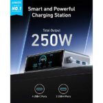 شارژر رومیزی Anker A2345 Prime 250W 6Port GaN