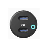 شارژر فندکی powerology PCCSR006 45W PD dual Type-C