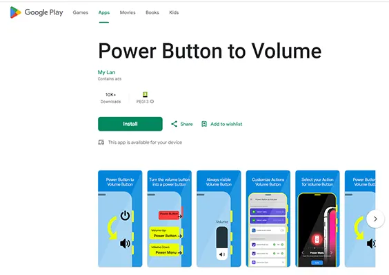 استفاده از نرم‌افزار Power Button to Volume Button برای روشن و خاموش کردن گوشی (جایگزین دکمه پاور)