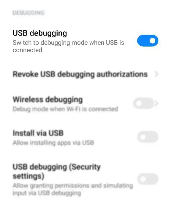 روشن کردن گوشی با دکمه پاور مجازی و فعالسازی USB debugging