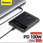 پاور بانک 20000 میلی آمپر BASEUS POWERBANK BLADE SERIES PPDGL-01 100W