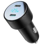 شارژر فندکی دو پورت 70 وات جویروم JOYROOM 70W Digital Display Car Charger JR-CCD02