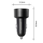 شارژر فندکی دو پورت 70 وات جویروم JOYROOM 70W Digital Display Car Charger JR-CCD02