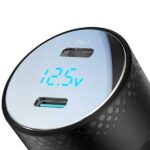 شارژر فندکی دو پورت 70 وات جویروم JOYROOM 70W Digital Display Car Charger JR-CCD02