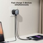 آداپتور با کابل متصل تایپ سی Joyroom GaN 65w Charger JR-TCL02EU