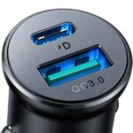 شارژر فندکی دوپورت 30 وات جویروم Joyroom Mini Metal Fast Car Charger JR-CCN05