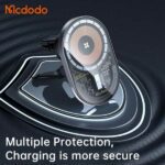 هولدر و شارژ وایرلس مگنتی مک دودو Mcdodo Transparent Magnetic Wireless Charging Car mount CH-2340