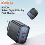 شارژر دیواری Mcdodo CH-2180 30W Digital Display