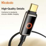 کابل شارژ دوسر تایپ سی 100 وات مک دودو Mcdodo CA-668 100W USB-C to USB-C Auto Power Off Cable