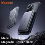 پاوربانک وایرلس 10000 مگنتی مک دودو Mcdodo MC-465 Metal Ultra Thin