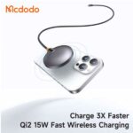 شارژر وایرلس مگنتی مک دودو Mcdodo MagQ Qi2 Magnetic Wireless Charging Pad CH-2860