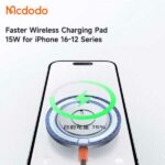 شارژر وایرلس مگنتی مک دودو Mcdodo MagQ Qi2 Magnetic Wireless Charging Pad CH-2860