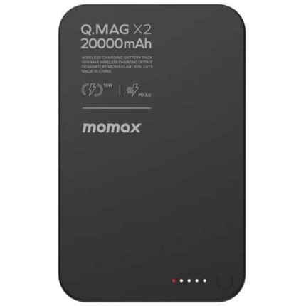 پاوربانک مگنتی 20000 مومکس Momax Q.Mag X2 Magnetic Wireless Power Bank