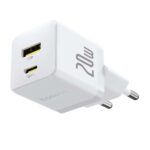 آداپتور شارژ دیواری 20 وات دو پورت بیسوس BASEUS Palm USB+Type-C Dual Port CCZC20UE