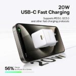 آداپتور شارژ دیواری 20 وات بیسوس Baseus 1C 20W Type-C Palm Fast Charger CCZC20CE