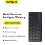 کیبورد بیسیم بیسوس Baseus ultra-thin wireless keyboard BS-K03