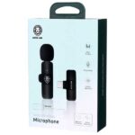 میکروفون بی سیم یقه‌ای تایپ سی گرین Green Lion Solo Wireless Microphone 3 Plugs GNSOLOWMICBK