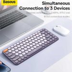 کیبورد بی‌سیم سه‌حالته بیسوس baseus K01A Wirelrss keyboard B00955503833