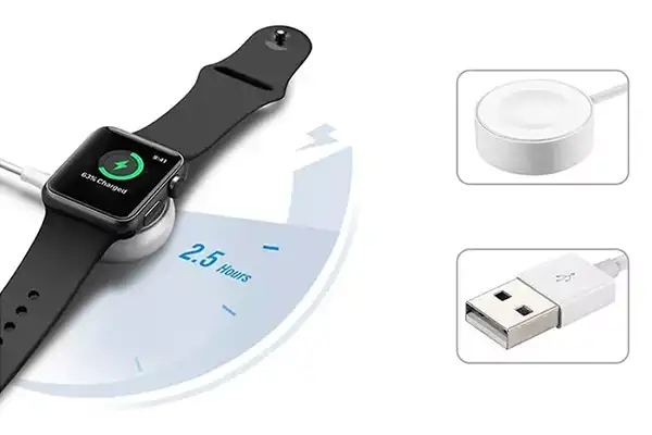 کابل شارژر اپل واچ با پورت USB