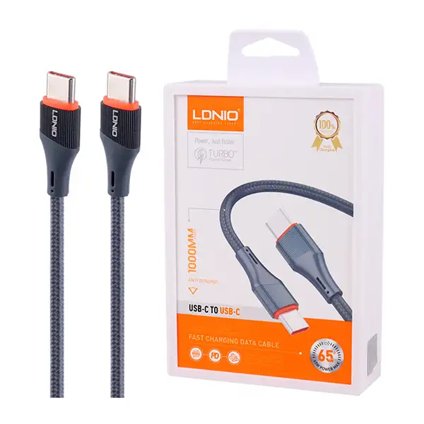 کابل تبدیل Type-C به Type-C الدینیو مدل LC631C PD طول یک متر