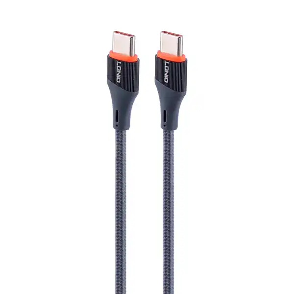 کابل فست شارژ تایپ سی به تایپ سی الدینیو مدل LC631C طول 100 سانتی متر