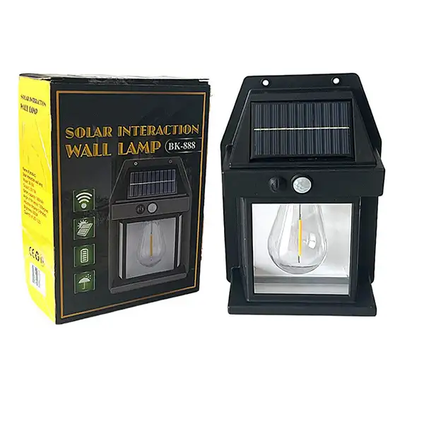 889-solar-interaction-wall-lamp-1 چراغ دیواری خورشیدی سنسور دار مدل 889