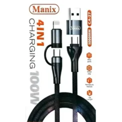 ca 27 manix 4in1 100w charigng cable