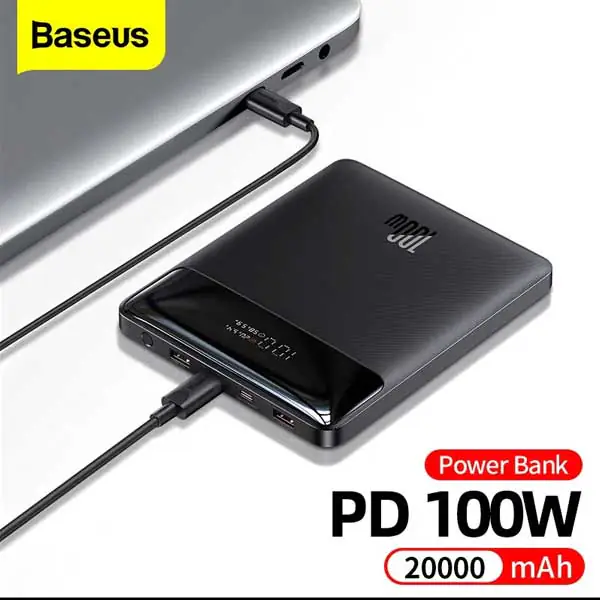 پاور بانک 20000 میلی آمپر BASEUS POWERBANK BLADE SERIES PPDGL-01 100W